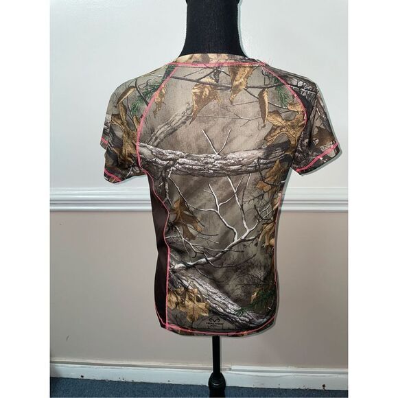 Realtree Dri-More Tech Camo Short Sleeve Women’s Tee Size Small - Picture 3 of 7